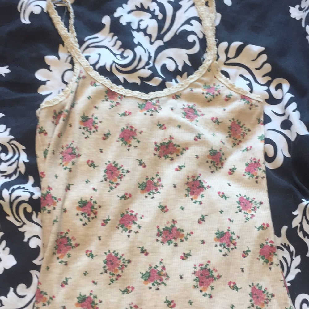 cute floral tanktop